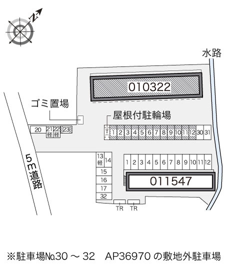 廿日市市上平良のアパートの区画図|画像4