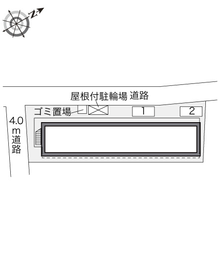 広島市佐伯区五日市６丁目のアパートの区画図|画像4