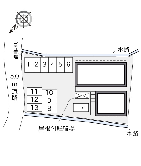 広島市佐伯区利松３丁目のアパートの区画図|画像4