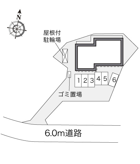 廿日市市地御前４丁目のアパートの区画図|画像4