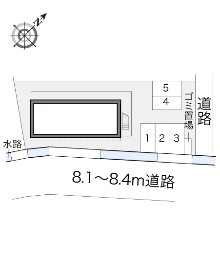 広島市佐伯区八幡東２丁目のアパートの区画図|画像4