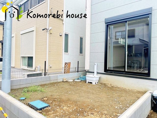 鴻巣市吹上本町2丁目　新築一戸建て　ブルーミングガーデン　02の庭|お庭で自由な時間を過ごせます