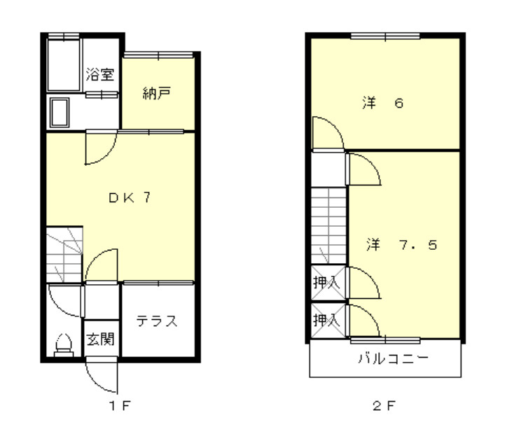 住建ハイツの間取り