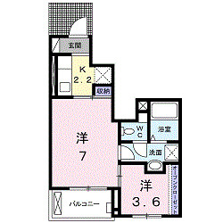 ベアーレ　Ⅰの間取り