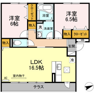 【間取り】 | セジュールＫ