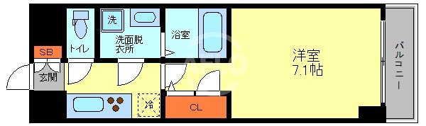 S-RESIDENCE高井田Centralの間取り|S-RESIDENCE高井田Central　間取り