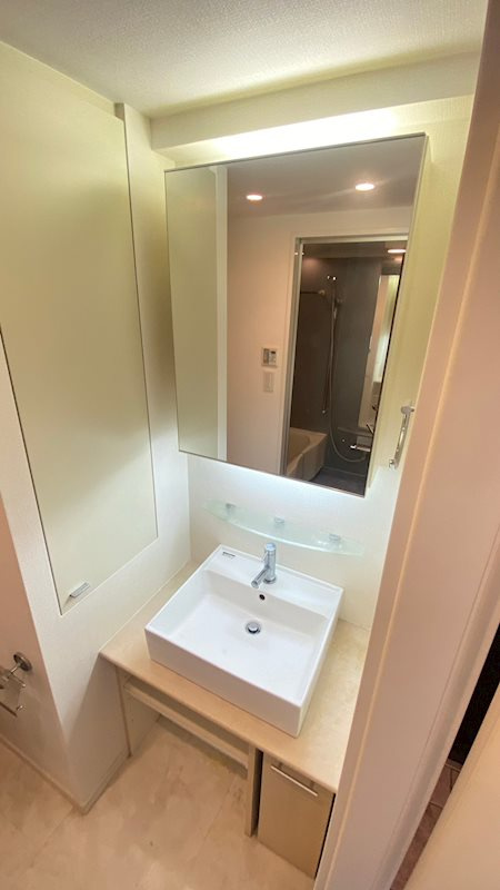 レジディア三軒茶屋の独立洗面台