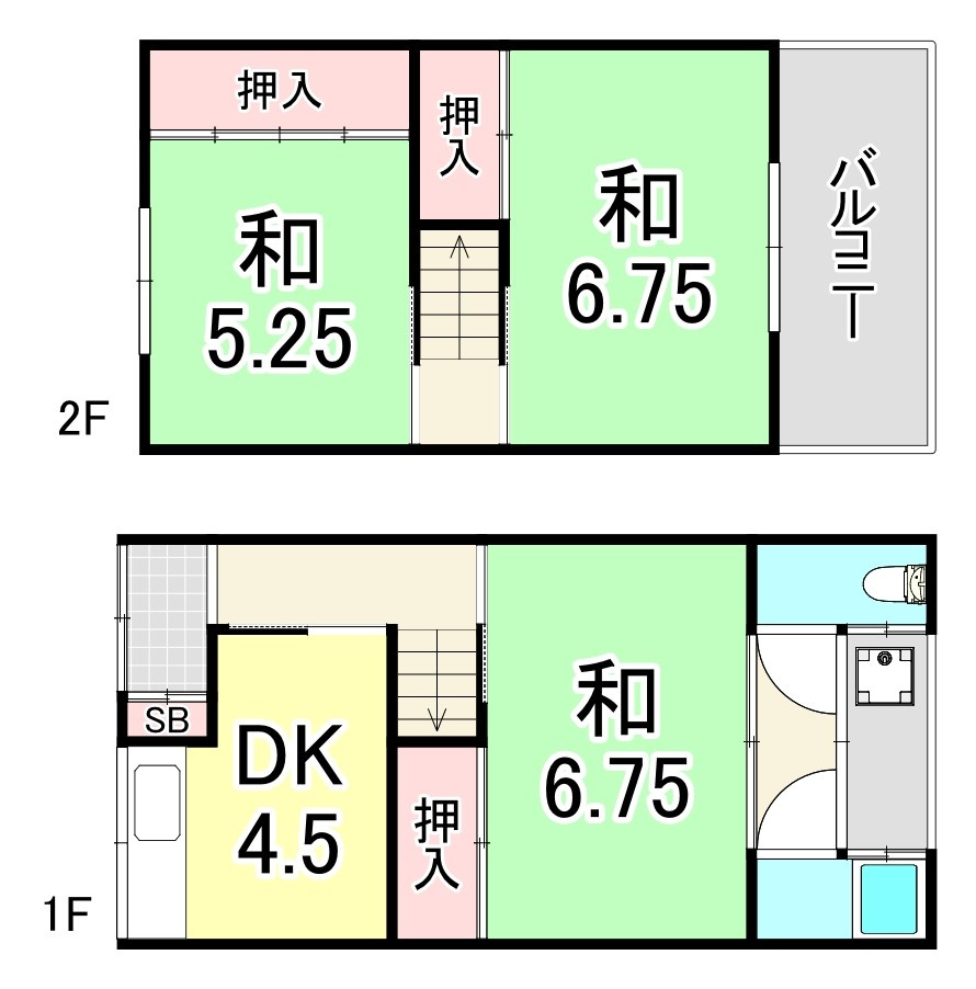 高寺貸家の間取り