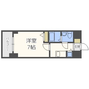 S-RESIDENCE難波Brillerの間取り