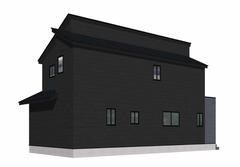 佐賀市本庄町大字本庄9期　1号棟の外観パース|完成予定(背面)