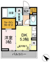 【間取り】 | 1DKの間取りです！