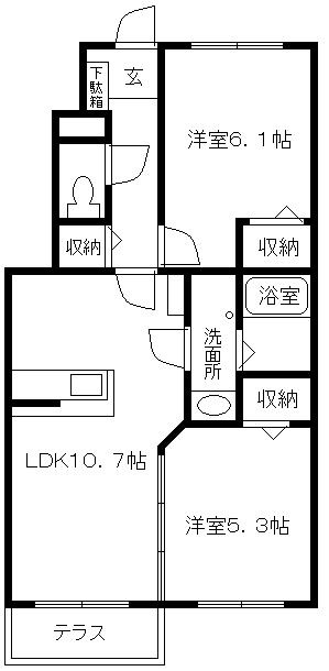 パルマリィの間取り