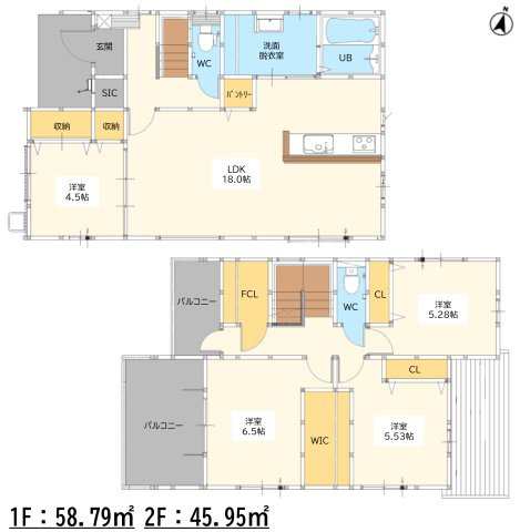 佐賀市本庄町大字本庄9期　2号棟の間取り