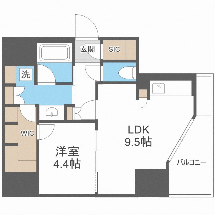 エスリードコート堺筋本町の間取り