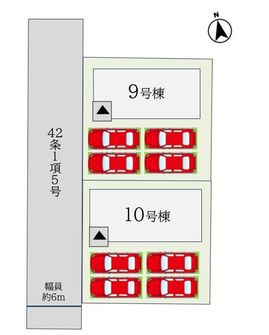 唐津市原4期　10号棟の区画図