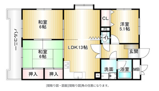 【間取り】 | グランピア六ツ門