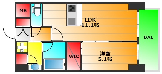esteOeste難波元町の間取り|現状有姿