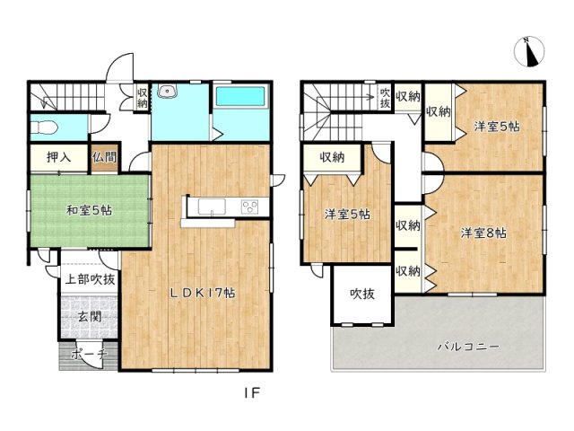 【間取り】 | 揖保郡太子町鵤／中古戸建