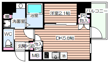 【間取り】 | ソルテラス阿波座ウィズ