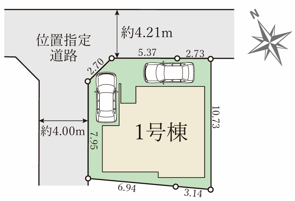 加古川市米田町平津　　山陽電鉄「宝殿駅」徒歩5分の区画図