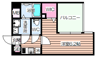 【間取り】 | JMFレジデンス海老江