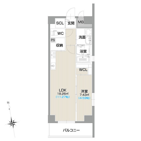 フォルティス今池の間取り