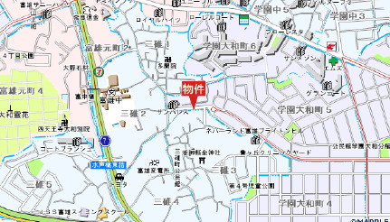 シティパレス学園前P-1の地図