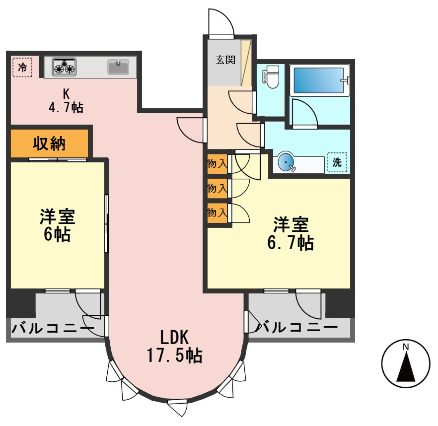 ルネ小岩の間取り