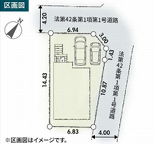 【区画図】 | 【仲介手数料０円】藤沢市第1大鋸　新築一戸建て | 藤沢市第1大鋸　新築一戸建て