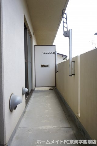 熊本市東区保田窪５丁目の賃貸マンションのバルコニー