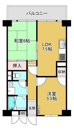 【間取り】 | ☆志紀マンション