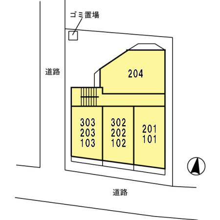 エスポワール多摩川の区画図