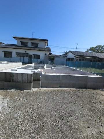 佐賀市若楠3丁目2期　2号棟の外観|基礎工事中