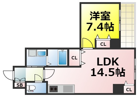 【間取り】 | エグゼリエみなと通り 仲介手数料無料