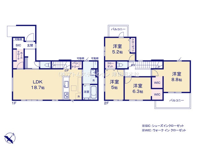 【間取り】 | アトムセレクトみやぎ台５期　１号棟