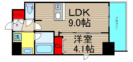 ｇｍ難波ウエストＤ．Ｃ．の間取り