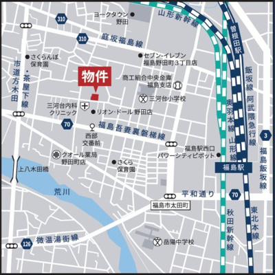 【地図】 | サーパス野田町第2 | ★内覧予約で新米2kg★