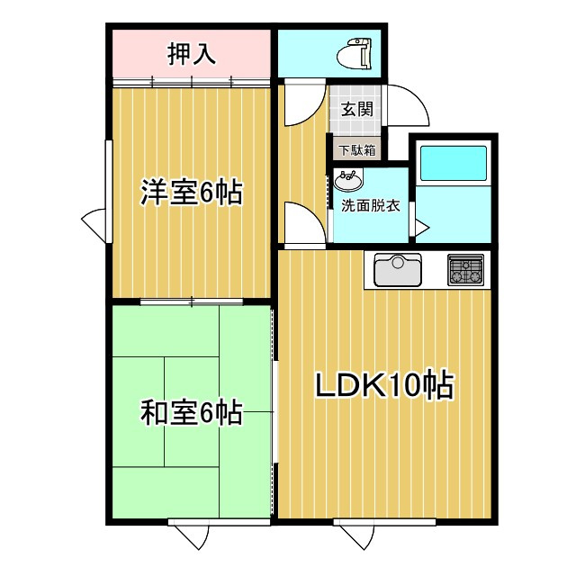 ヴィラマキタⅡの間取り