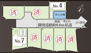 千葉市中央区矢作町の区画図