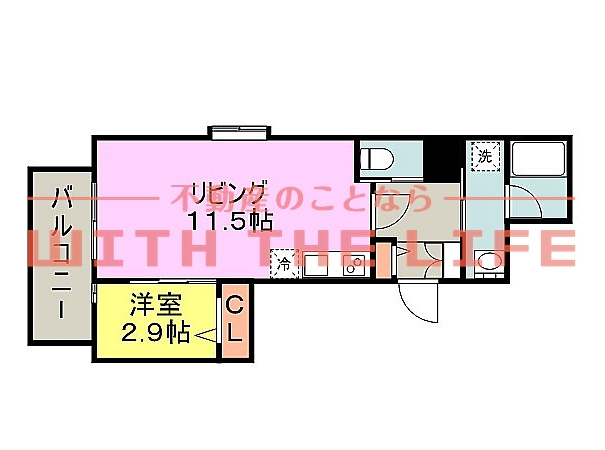 アヴァンティ久留米中央の間取り