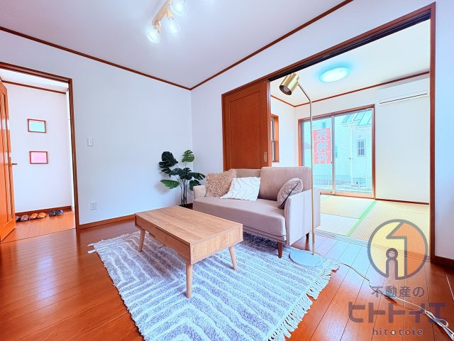 中古戸建)八女市本村の居間・リビング