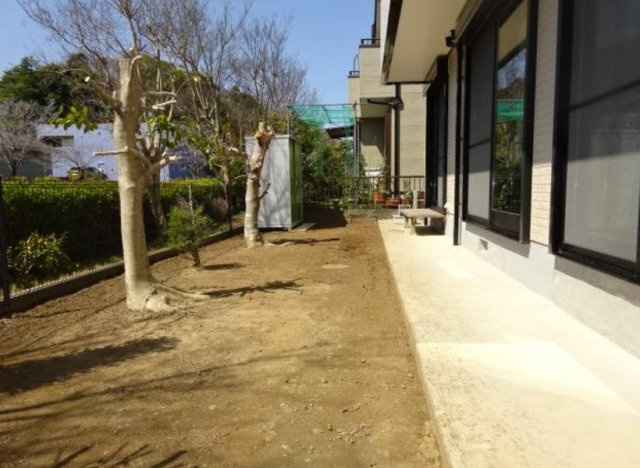 佐倉市白銀1丁目の庭