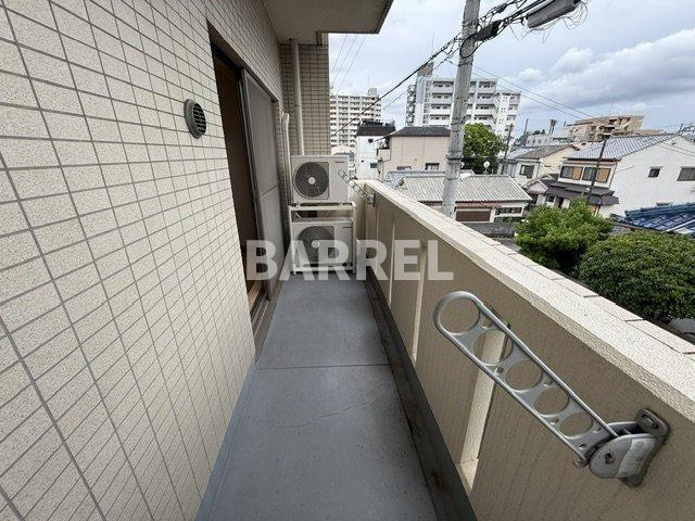 ソレイユ曽根東町のバルコニー