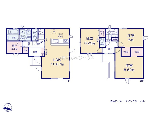 桶川市下日出谷16期　新築一戸建て　グラファーレ　01の間取り|【全1棟・1号棟】桶川市下日出谷16期　新築一戸建て　グラファーレ　01・3LDK・土地面積103.53m2・建物面積96.87m2