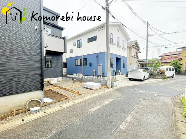 桶川市下日出谷16期　新築一戸建て　グラファーレ　01の前面道路含む現地写真|26.5.1撮影済み