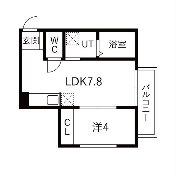 Hibariビル栄生　名古屋市賃貸　仲介手数料無料の間取り