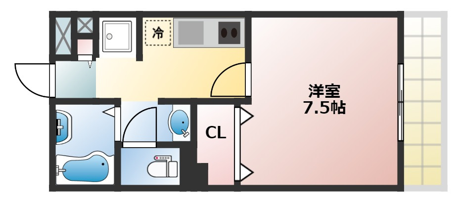エクレール上小阪の間取り