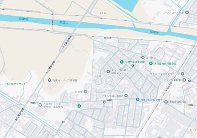 ★5(土)6(日)現地見学可能！★草津市西矢倉　限定1邸の地図