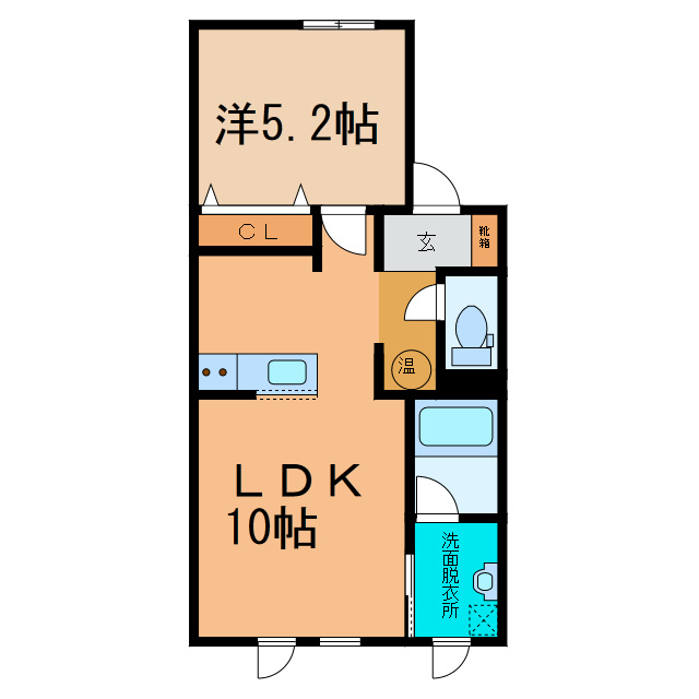 フラッツ小林(稲田)の間取り