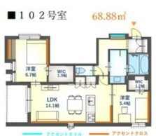 内代レジデンスサウスの間取り